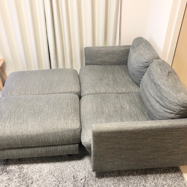 ニトリ - ※引取限定※ニトリ 2人用布張りソファ(CA1 DR-GY)の通販 ニトリ - ※引取限定※ニトリ 2人用布張りソファ(CA1 DR-GY)の通販