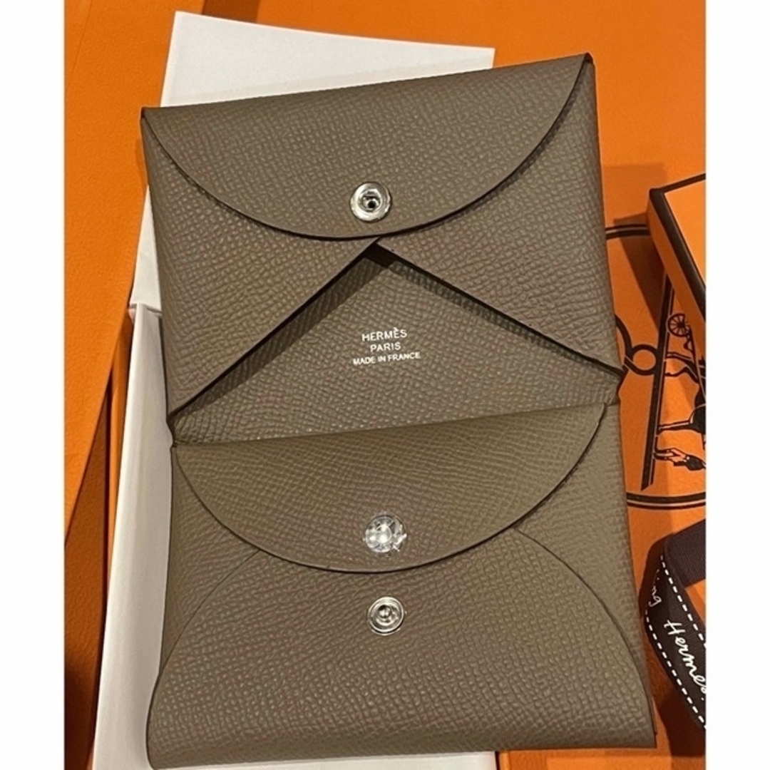 再入荷 新品 HERMES カルヴィ デュオ ベルソ カード 財布 - 通販
