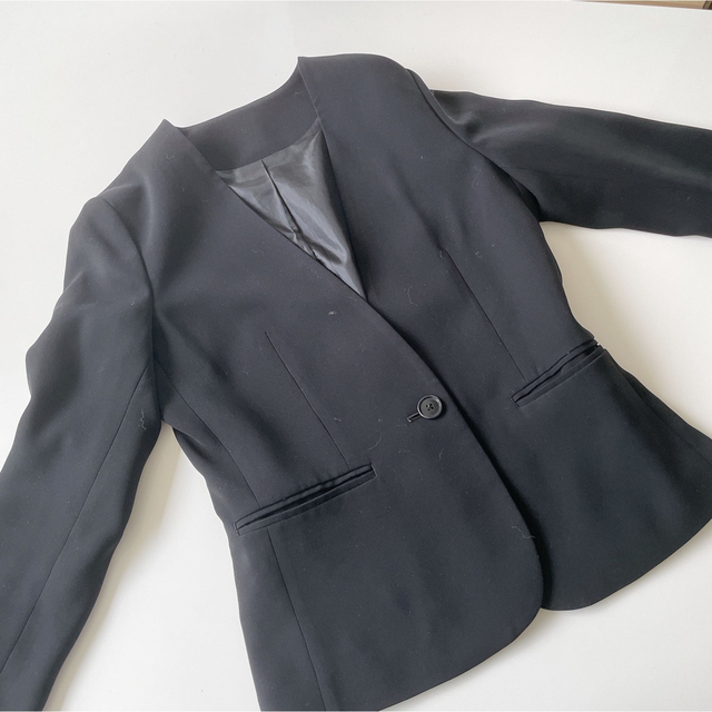 THE SUIT COMPANY(スーツカンパニー)のザ スーツカンパニー Littlechic 黒 ジャケット レディースのジャケット/アウター(テーラードジャケット)の商品写真