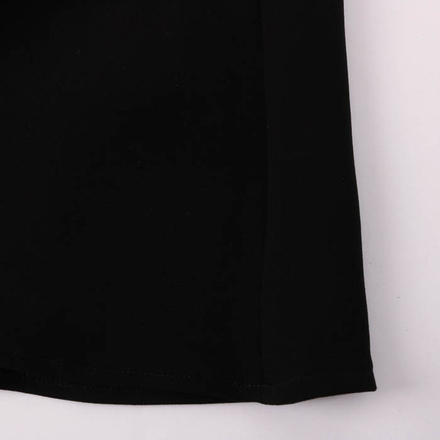 LAUTREAMONT(ロートレアモン)のロートレアモン ノースリーブワンピース ドレープネック ミモレ丈 無地 日本製 裏地あり レディース 3サイズ ブラック LAUTREAMONT レディースのワンピース(その他)の商品写真