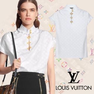 ルイヴィトン(LOUIS VUITTON)のヴィトン　VUITTON フリル　トップス　LV (Tシャツ/カットソー(半袖/袖なし))