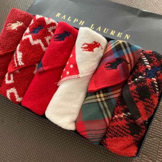 ラルフローレン(Ralph Lauren)のクーポンOK・まとめ買いOK・かわいい❤️ラルフローレン ガーゼタオルハンカチ(ハンカチ)