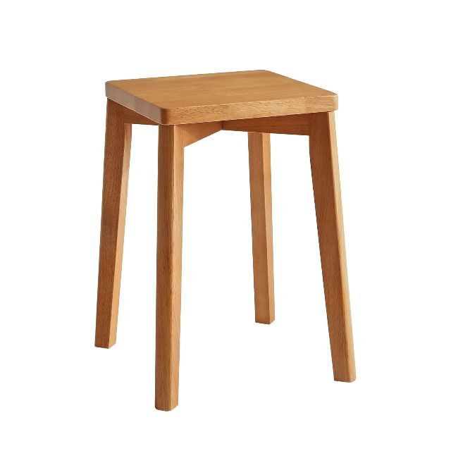 【人気商品】Aibiju スツール 椅子 木製 四角 ダイニングチェア 天然木