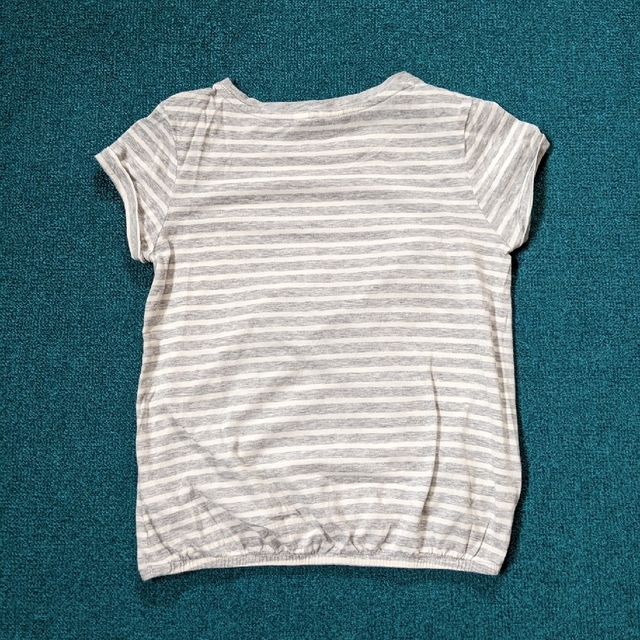 GAP Kids(ギャップキッズ)のGap　ハート柄ボーダー半袖Ｔシャツ　130　ギャップ キッズ/ベビー/マタニティのキッズ服女の子用(90cm~)(Tシャツ/カットソー)の商品写真