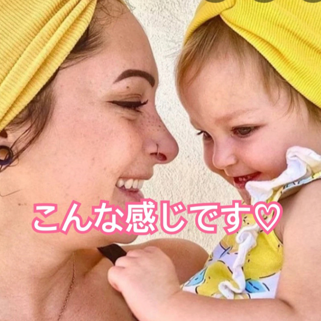 ☆新品☆ ベビー・キッズ 親子お揃い ヘアバンド リンクコーデ 2個 ...