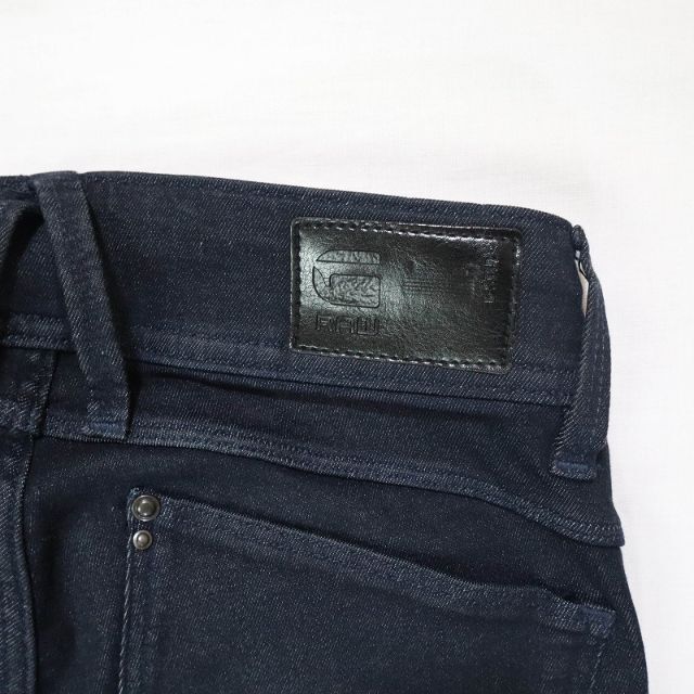 G-STAR RAW(ジースター)のジースターロウ ストレッチスキニージーンズ 濃紺バイカーデニム W26 M相当 レディースのパンツ(デニム/ジーンズ)の商品写真