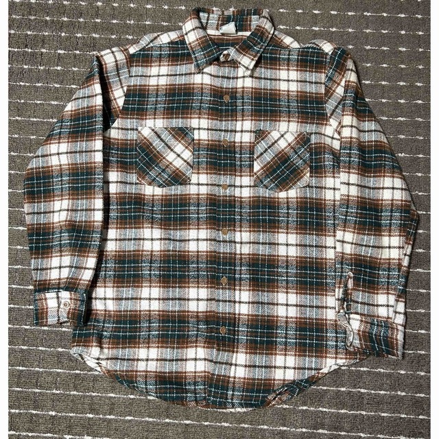 好配色 70s USA製 big mac flannel shirt ネルシャツシャツ