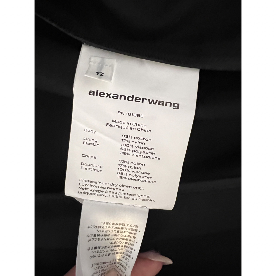 Alexander wang コットンテーラリング ロゴ トレンチコート