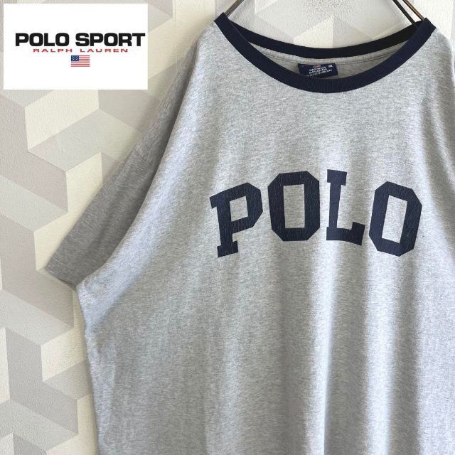 90s USA製 Polo Sport】XL リンガー Tシャツ ポロスポーツ - Tシャツ ...