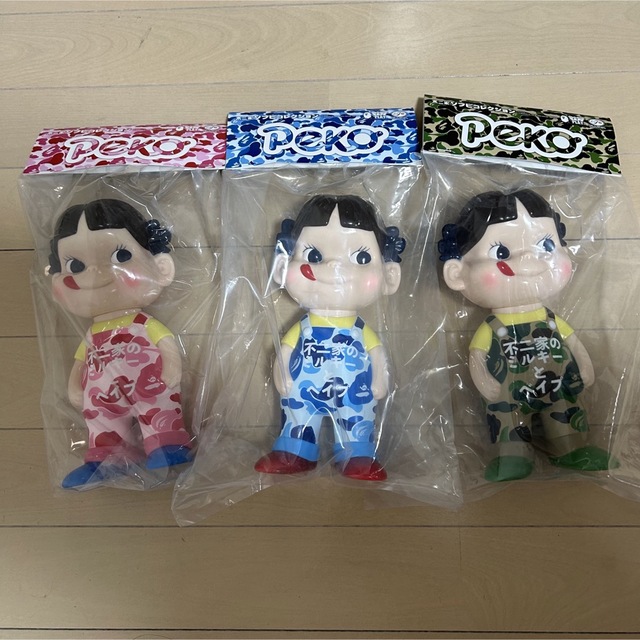 3色セットBAPE® X FUJIYA ABC CAMO PEKO SOFUBI