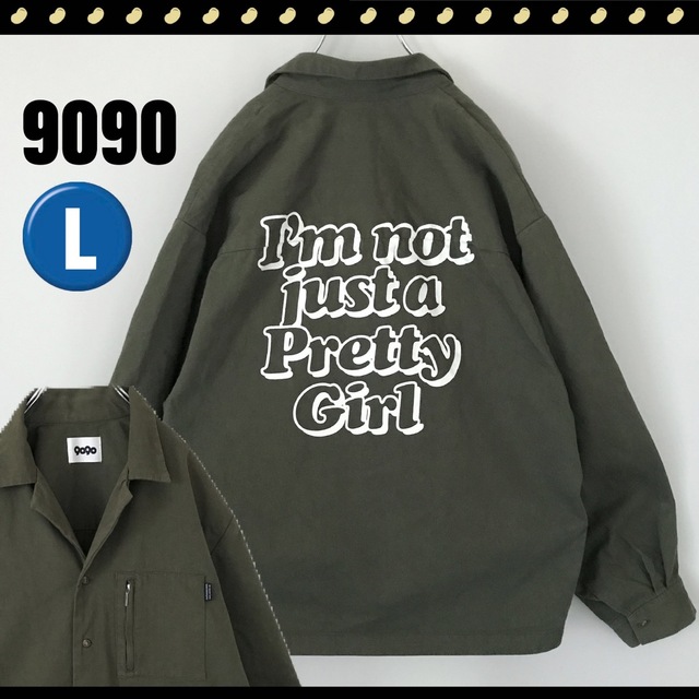 9090★I’m not just a pretty girl★開襟シャツ