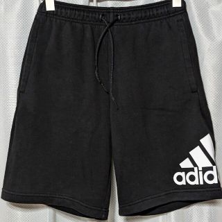 アディダス(adidas)のadidas黒ハーフパンツスウェットブラックショートパンツメンズ(ショートパンツ)