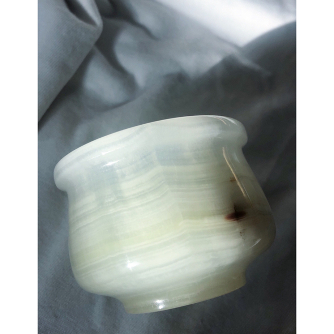 ACTUS(アクタス)の限定SALE🦢vintage onyx cup オニキス　グラス インテリア/住まい/日用品のインテリア小物(花瓶)の商品写真