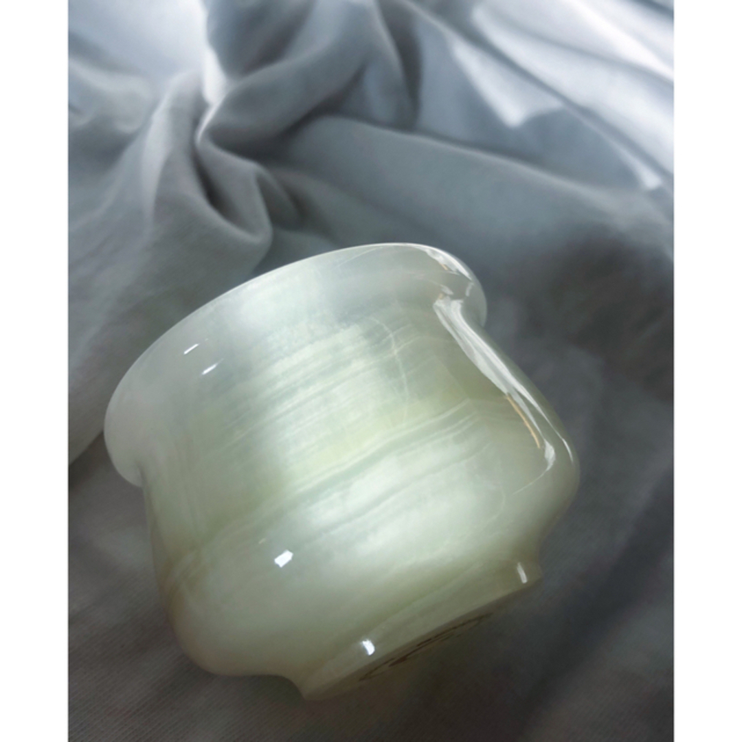 ACTUS(アクタス)の限定SALE🦢vintage onyx cup オニキス　グラス インテリア/住まい/日用品のインテリア小物(花瓶)の商品写真