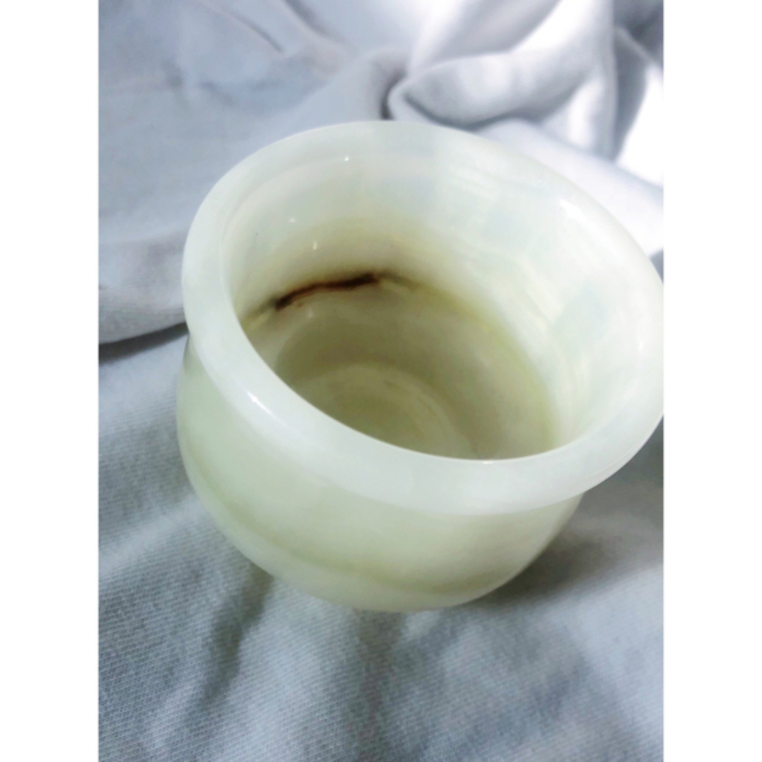 ACTUS(アクタス)の限定SALE🦢vintage onyx cup オニキス　グラス インテリア/住まい/日用品のインテリア小物(花瓶)の商品写真