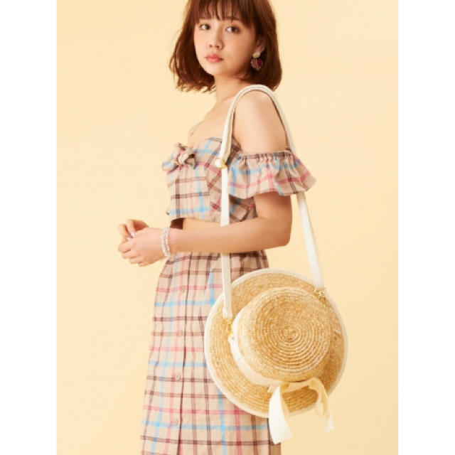 Honey Salon(ハニーサロン)のhoney salon ストローハットバッグ レディースのバッグ(ショルダーバッグ)の商品写真