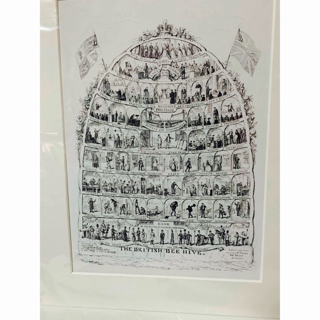 THE BRITSH BEE HIVE  George Cruikshank エンタメ/ホビーの美術品/アンティーク(絵画/タペストリー)の商品写真