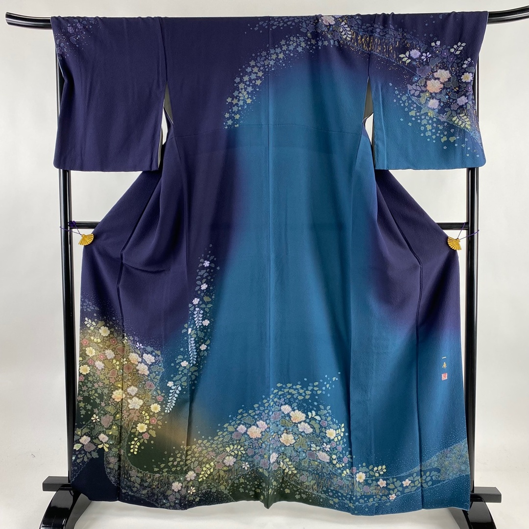 訪問着 逸品 身丈162.5cm 裄丈70.5cm 正絹 【中古】 【楽天カード分割 ...