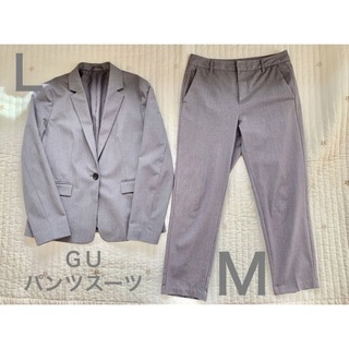 ジーユー(GU)のＧＵ パンツスーツ ジャケットＬ パンツＭ まとめ売り(スーツ)