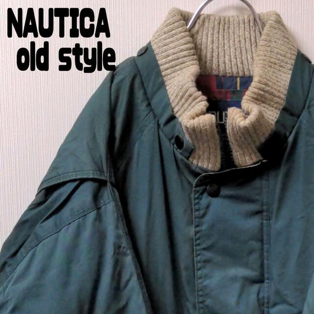 NAUTICA!】ノーティカ ダウンジャケット ゆるダボ グリーン L 【中古