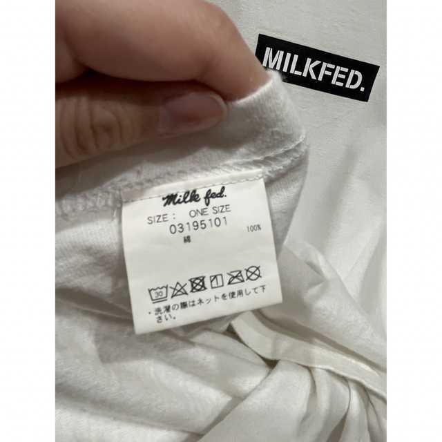 MILKFED.(ミルクフェド)のMILKFED. Tシャツ　ホワイト メンズのトップス(Tシャツ/カットソー(半袖/袖なし))の商品写真