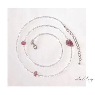 no.915 - strawberryquartz＊beads necklace(ネックレス)