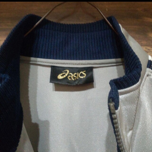 asics old アシックス 90s レトロ 刺繍ロゴ トラックジャケット日本