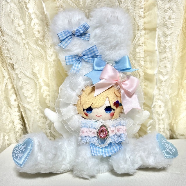 10cm着ぐるみぬい服/おすわりのうさぎちゃん