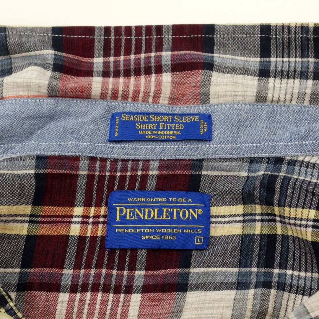 PENDLETON - 【中古】ペンドルトン PENDLETON コットン チェック 半袖