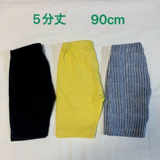 ユニクロ(UNIQLO)のUNIQLO レギンス 5分丈 90cm 3枚セット(パンツ/スパッツ)