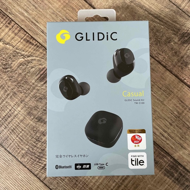 Softbank(ソフトバンク)の【新品未開封】GLIDiC 完全ワイヤレスイヤホン スマホ/家電/カメラのオーディオ機器(ヘッドフォン/イヤフォン)の商品写真