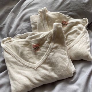 ヘインズ(Hanes)のHanes  Vネックシャツ M 2枚セット コンフォートウォーム(ヒートテック(Tシャツ/カットソー(半袖/袖なし))