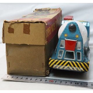 ロスコ【スーパーミキサートラック】当時物ブリキ自動車TIN TOY CAR 箱