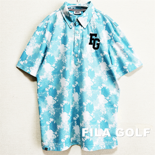 フィラ(FILA)の【FILA GOLF】フィラゴルフ タイダイブルー BDポロシャツ(ポロシャツ)