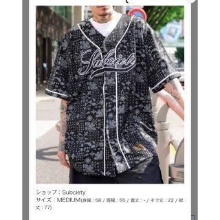 サブサエティ(Subciety)の Subciety BASEBALL SHIRT M(Tシャツ/カットソー(半袖/袖なし))