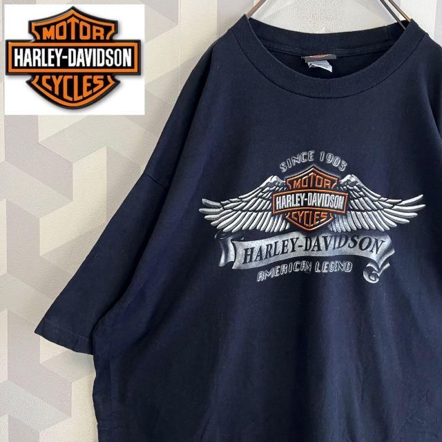 HARLEY-DAVIDSON 長袖Tシャツ オーバーサイズシ リフレクター‼︎ - Tシャツ