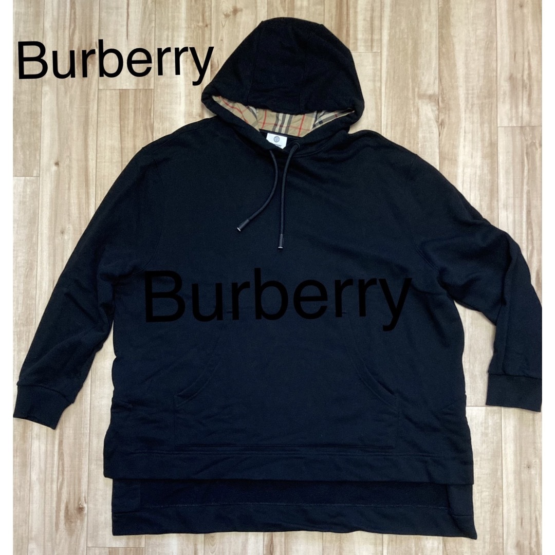 BURBERRY - バーバリー フード裏ノバチェック柄 オーバーサイズ BURBERRY - バーバリー フード裏ノバチェック柄 オーバーサイズ