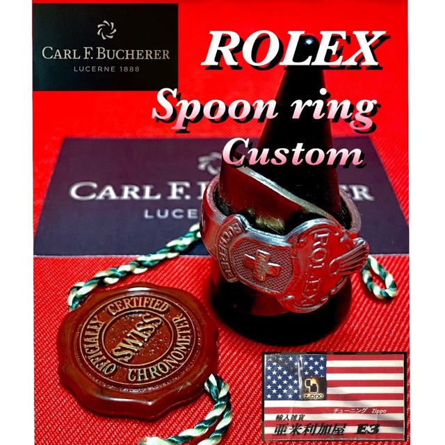 ROLEX(ロレックス)のROLEX Spoon ring ロレックススプーンリング 24号 メンズのアクセサリー(リング(指輪))の商品写真