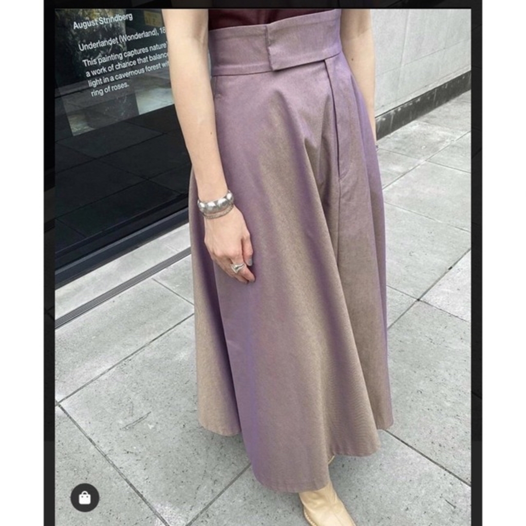 CLANE/CHAMBRAY CIRCULAR SKIRT