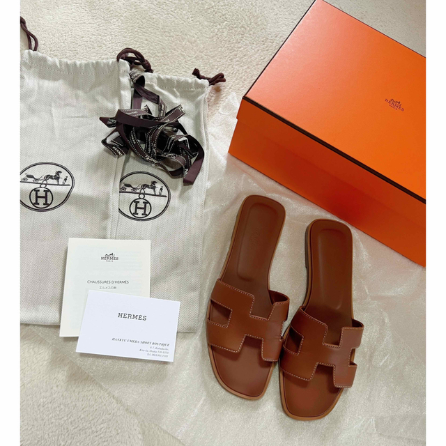 HERMES オラン サンダル 37.5 | www.fleettracktz.com