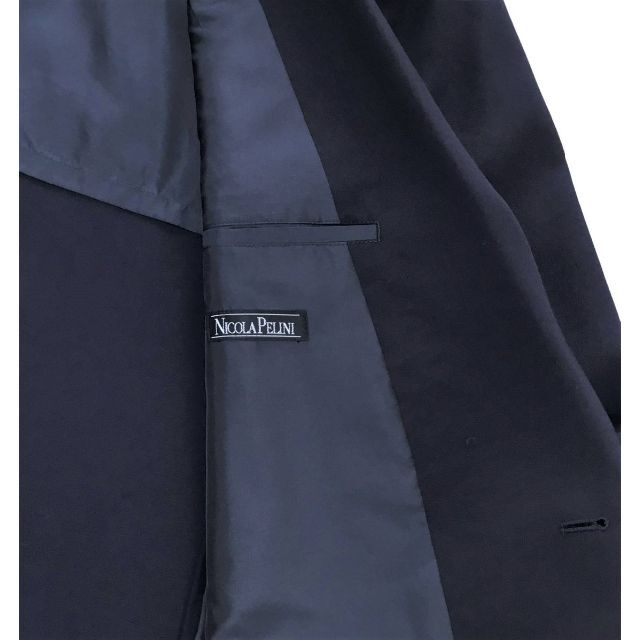 NICOLA PELINI ニコラペリーニ 金ボタン留め紺ブレザー BE7 低価格