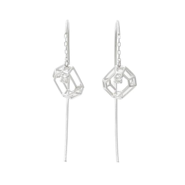 K18WG ダイヤモンド ピアス 0.06CT | www.innoveering.net