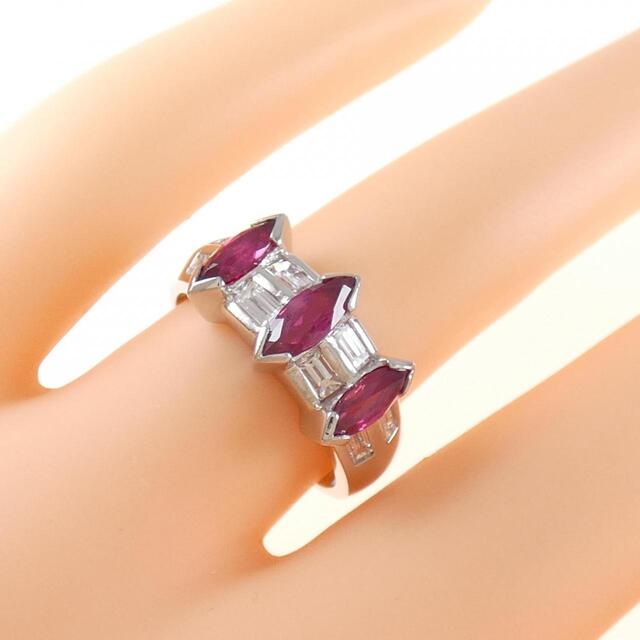 PT ルビー リング 0.34CT