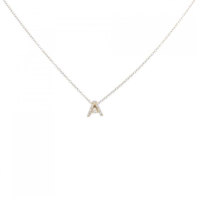 ポンテヴェキオ イニシャルA ダイヤモンド ネックレス 0.03CT