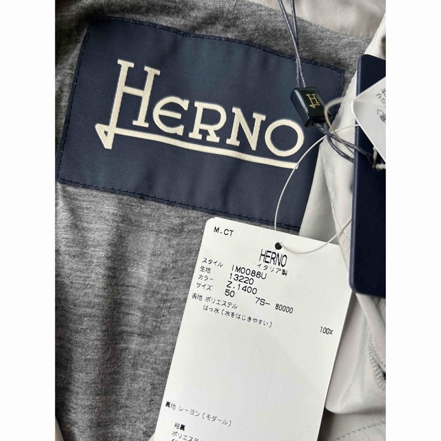 新品未使用　HERNO  スプリングコート　50