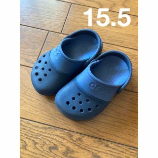 クロックス(crocs)のキッズ　サンダル　クロックス　C8 ネイビー　15.5cm コンビ(サンダル)