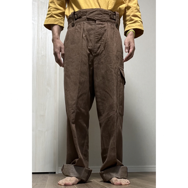 Nigel Cabourn(ナイジェルケーボン)の50s バトルドレスパンツ  コットンリネンデニム Nigel Cabourn メンズのパンツ(ワークパンツ/カーゴパンツ)の商品写真