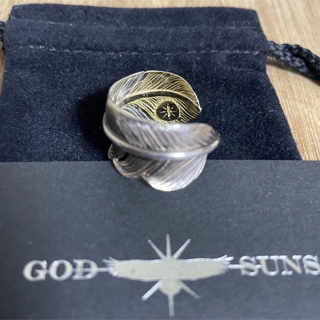 goro's(ゴローズ)の先金フェザーリング GOD SUNS メンズのアクセサリー(リング(指輪))の商品写真