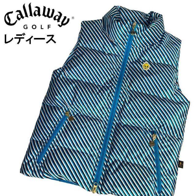 CALLAWAY キャロウェイ×tweety ダウンベスト S ブルー ☆ 〇