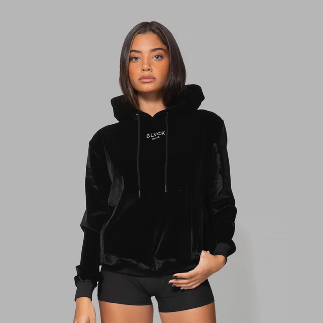 velvet(ベルベット)のVELVET HOODIE [ BLVCK PARIS ]  レディースのトップス(パーカー)の商品写真